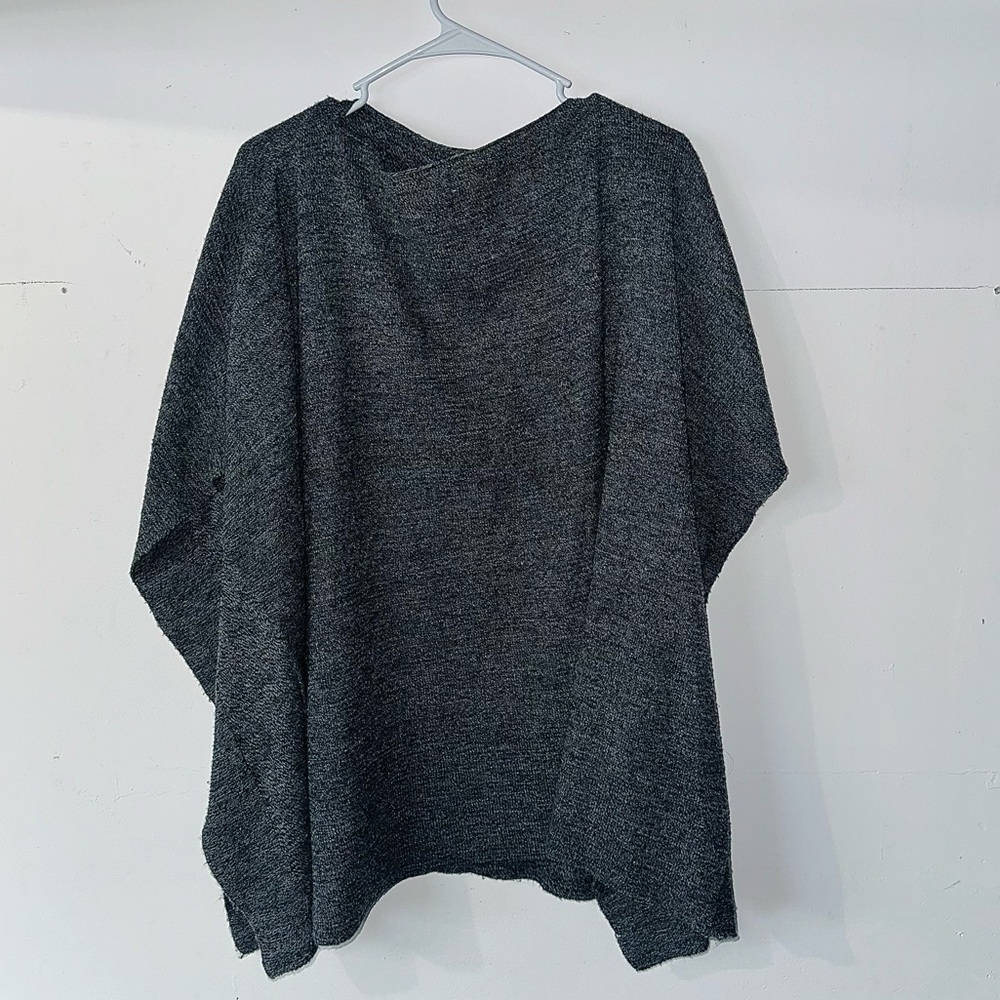 Pullover Sweater Poncho - Picture 2 of 2